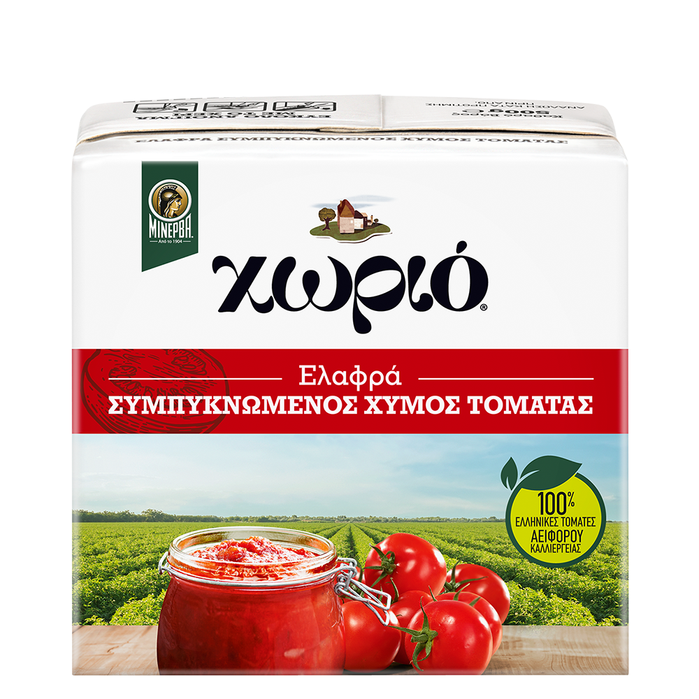 Χωριό Ελαφρά Συμπυκνωμένος Χυμός Τομάτας 500g